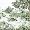 Le marais des Aigrettes wallpaper-Les Dominotiers-Selected Wallpapers-Interiors