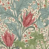 Lent Lily wallpaper-Morris & Co-Plum/Bayleaf-Roll-Selected Wallpapers-Interiors