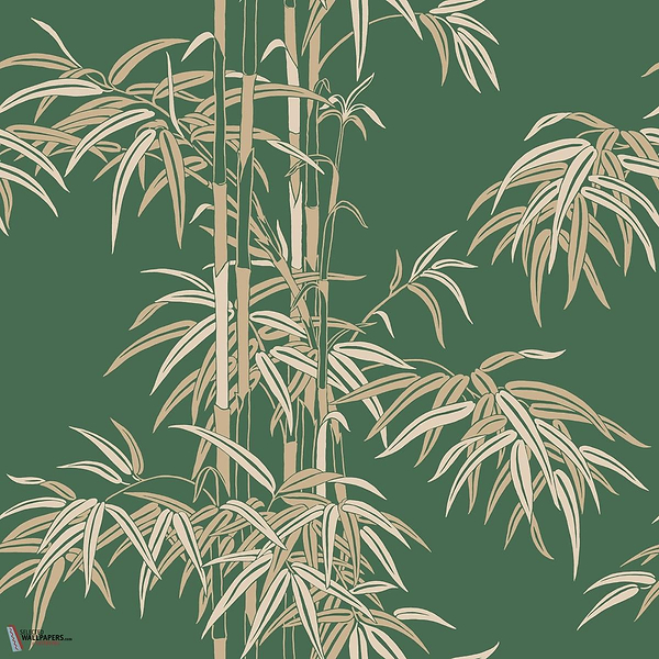 Leon wallpaper-Sandberg-Green-Roll-Selected Wallpapers-Interiors