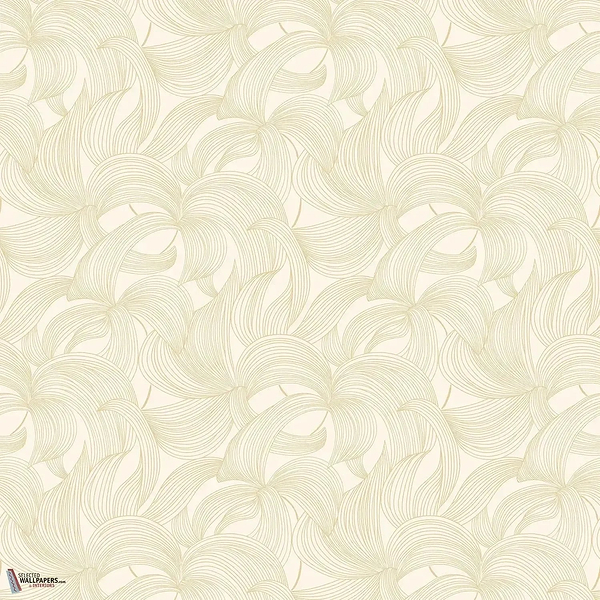 Leontine wallpaper-Casamance-Ivoire/Dore-Roll-Selected Wallpapers-Interiors