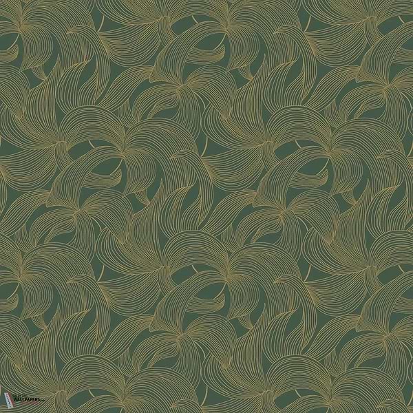 Leontine wallpaper-Casamance-Jaspe/Dore-Roll-Selected Wallpapers-Interiors