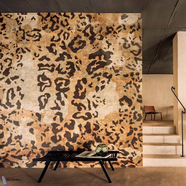 Leopard wallpaper-Elitis-Selected Wallpapers & Interiors