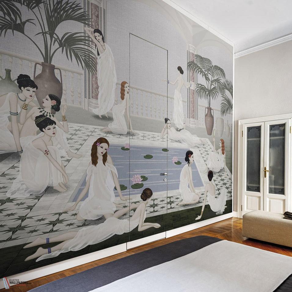 Les Baigneurs Tapete-LondonArt-Selected Wallpapers-Interiors