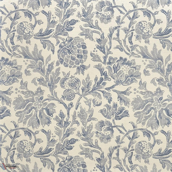 Les Grenades Tapete-Pierre Frey-Indigo-Meter (M1)-Selected Wallpapers-Interiors