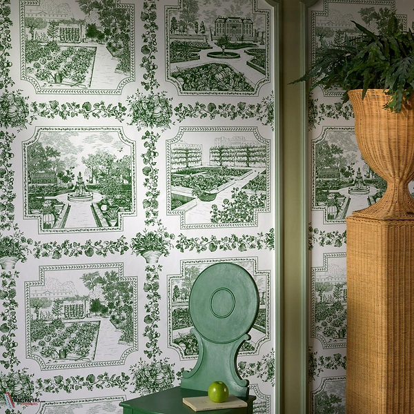 Les Quatre Potagers wallpaper-Pierre Frey-Selected Wallpapers-Interiors
