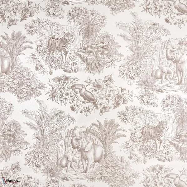 Les Repos du Toucan Tapete-Pierre Frey-Sable-Meter (M1)-Selected Wallpapers-Interiors