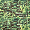 Les Topiaires wallpaper-Pierre Frey-Jardin-Meter (M1)-Selected Wallpapers-Interiors
