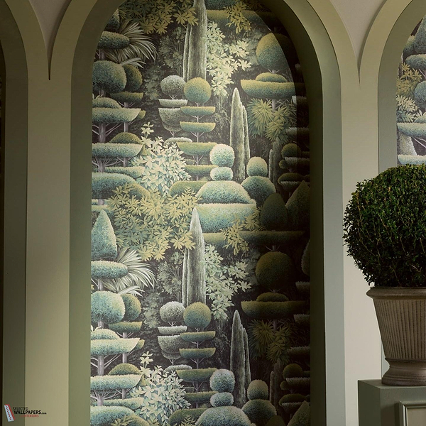 Les Topiaires wallpaper-Pierre Frey-Selected Wallpapers-Interiors
