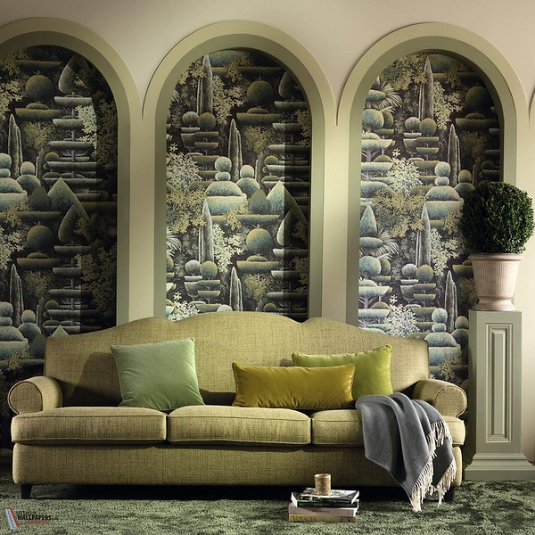 Les Topiaires wallpaper-Pierre Frey-Selected Wallpapers-Interiors