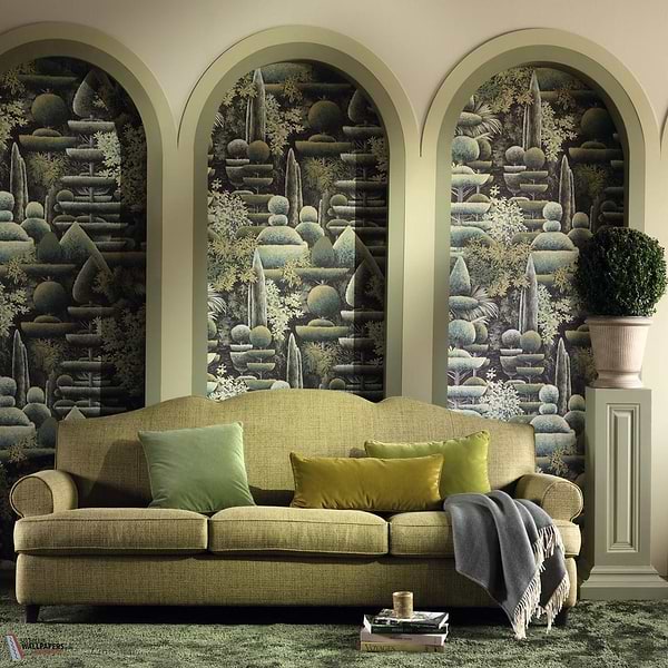 Les Topiaires wallpaper-Pierre Frey-Selected Wallpapers-Interiors