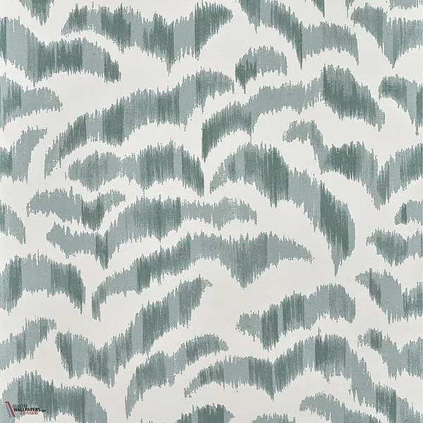 Les dunes Tapete-Pierre Frey-Celadon-Rolle-Selected Wallpapers-Interiors
