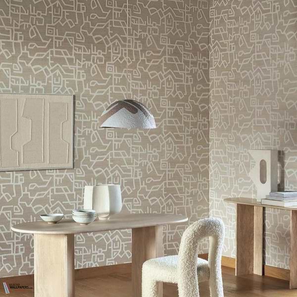 L'explorateur wallpaper-Pierre Frey-Selected Wallpapers-Interiors