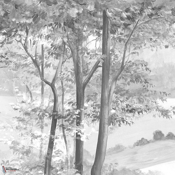 L'orée du bois wallpaper-Les Dominotiers-Selected Wallpapers-Interiors