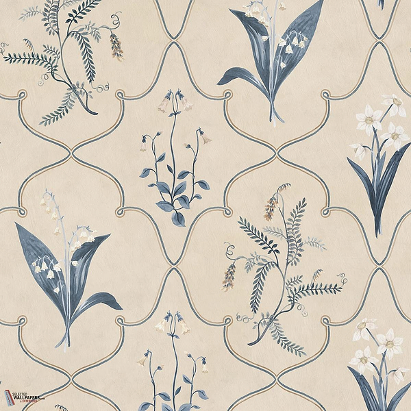 Louise behang-Sandberg-Blue-Mattic-M2-Selected Wallpapers-Interiors