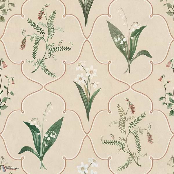 Louise behang-Sandberg-Green-Mattic-M2-Selected Wallpapers-Interiors