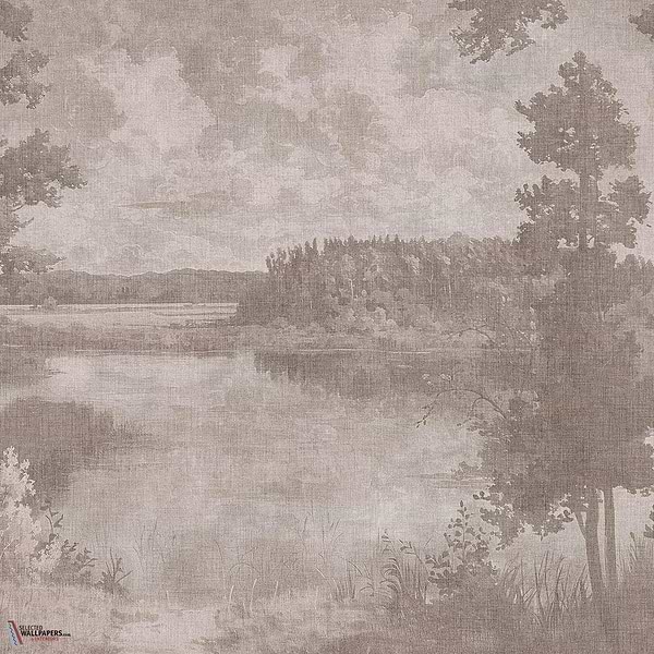 Love Poems wallpaper-Tecnografica-Nut-Fabric Vinyl-Selected-Wallpapers-Interiors