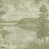 Love Poems wallpaper-Tecnografica-Green-Fabric Vinyl-Selected-Wallpapers-Interiors