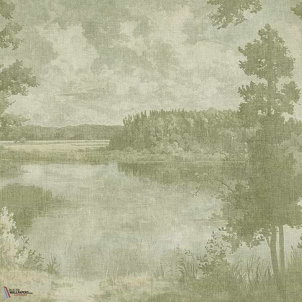 Love Poems wallpaper-Tecnografica-Green-Fabric Vinyl-Selected-Wallpapers-Interiors