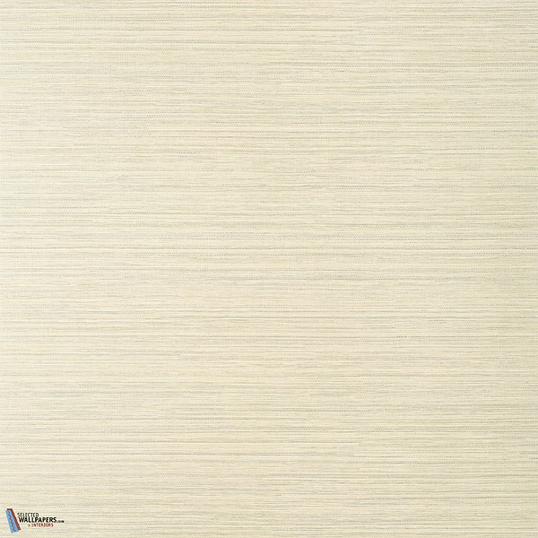 Luta Sisal-Thibaut-Beige and Metallic Silver-Roll-Selected-Wallpapers-Interiors
