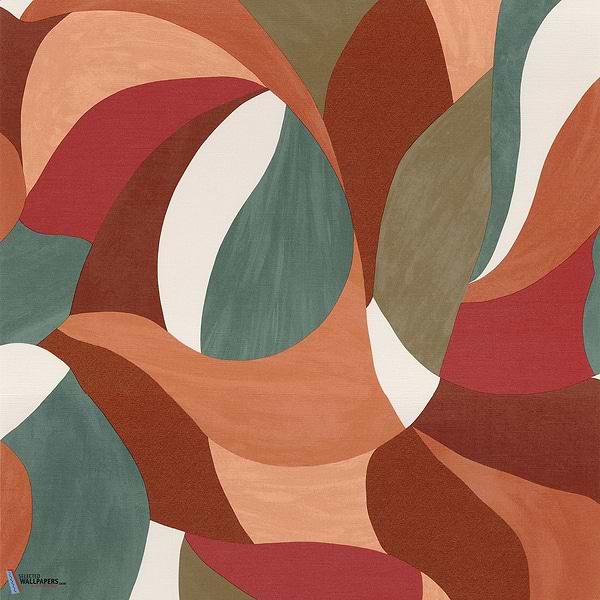 Mandorla-Wallpaper-Casamance-Orange Brulle/Vert Imperial-Roll-76200304-Selected Wallpapers