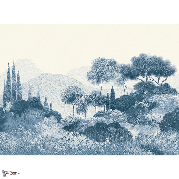 Maquis Corse Tapete-Casamance-Marine-Set-Selected-Wallpapers-Interiors