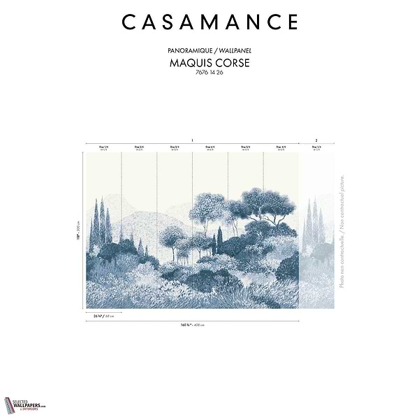 Maquis Corse Tapete-Casamance-Selected-Wallpapers-Interiors