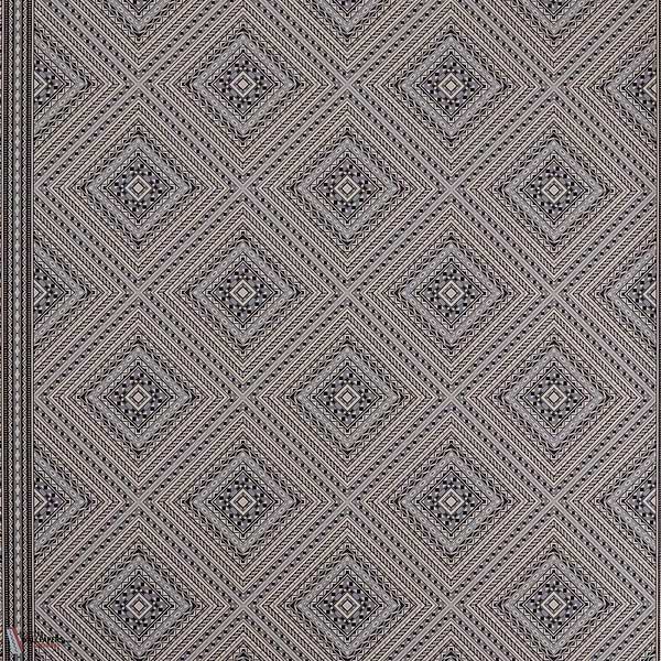 Marquetry Trellis Tapete-Zoffany-Slate-Meter-Selected Wallpapers-Interiors