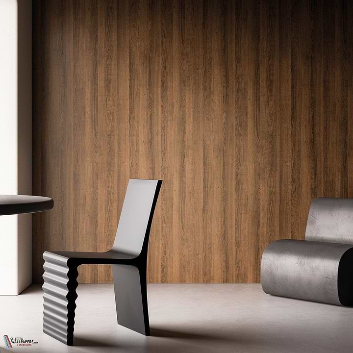 Materia wood behang-INSTABILELAB-Selected-Wallpapers-Interiors