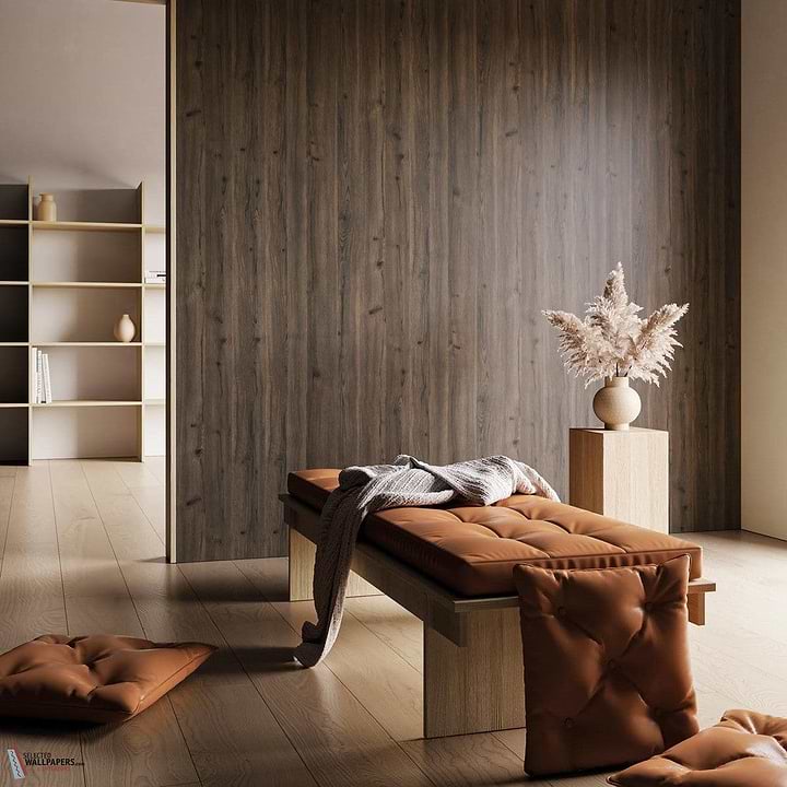 Materia wood behang-INSTABILELAB-Selected-Wallpapers-Interiors
