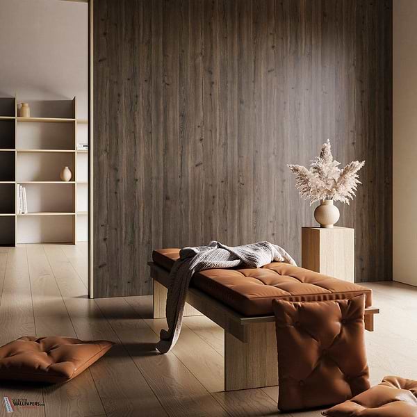 Materia wood behang-INSTABILELAB-Selected-Wallpapers-Interiors