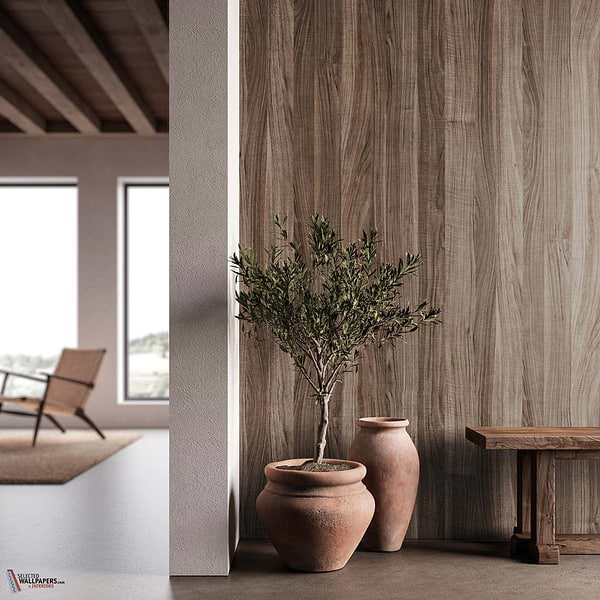 Materia wood behang-INSTABILELAB-Selected-Wallpapers-Interiors