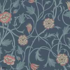 May's Tulip Tapete-Little Greene-Hicks' Blue-Rolle-Selected Wallpapers-Interiors