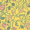 May's Tulip Tapete-Little Greene-Indian Yellow-Rolle-Selected Wallpapers-Interiors