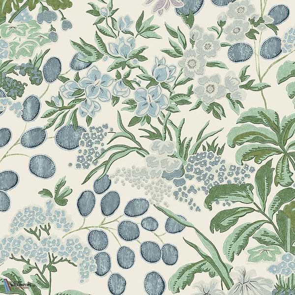 Meadow-Thibaut-Lavender and Blue-Rolle-Selected-Wallpapers-Interiors