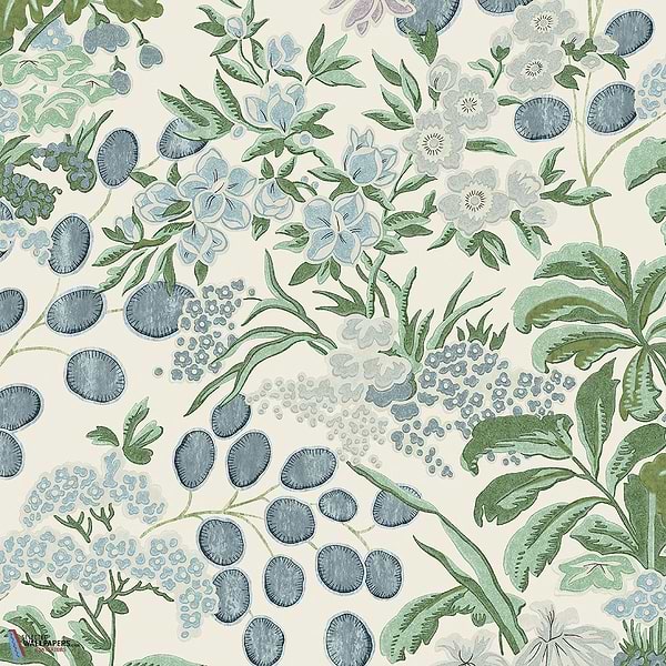 Meadow-Thibaut-Lavender and Blue-Rolle-Selected-Wallpapers-Interiors