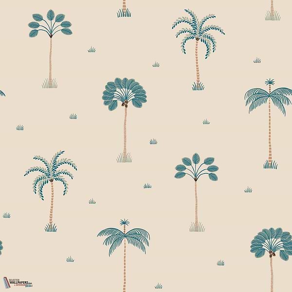Milo behang-Sandberg-Misty Blue-Rol-Selected Wallpapers-Interiors