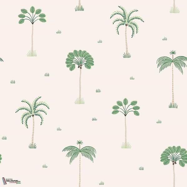 Milo behang-Sandberg-Spring Green-Rol-Selected Wallpapers-Interiors