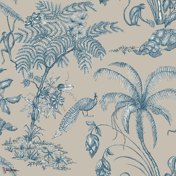 Moa behang-Sandberg-Indigo Blue-Rol-Selected Wallpapers-Interiors