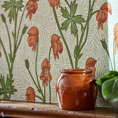 Monkshood-wallpaper-Morris & Co-Selected-Wallpapers-Interiors