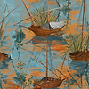 Moored Boats wallpaper-Mind the Gap-Light Pink-300 cm (standaard)-Selected-Wallpapers-Interiors