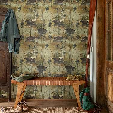 Moored Boats wallpaper-Mind the Gap-Selected-Wallpapers-Interiors