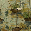 Moored Boats wallpaper-Mind the Gap-Green Bay-300 cm (standaard)-Selected-Wallpapers-Interiors