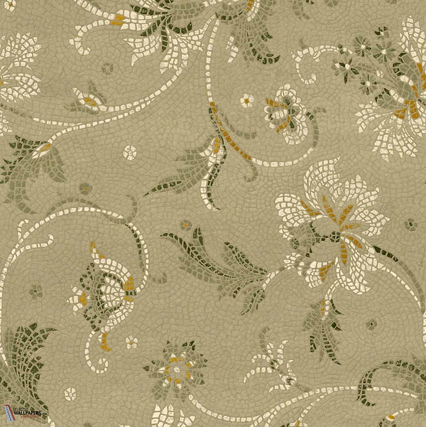 Mosaicum wallpaper-Coordonne-Matcha-Non Woven-Roll-Selected Wallpapers-Interiors