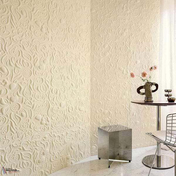 Mosaique du verger wallpaper-Elitis-Selected-Wallpapers-Interiors