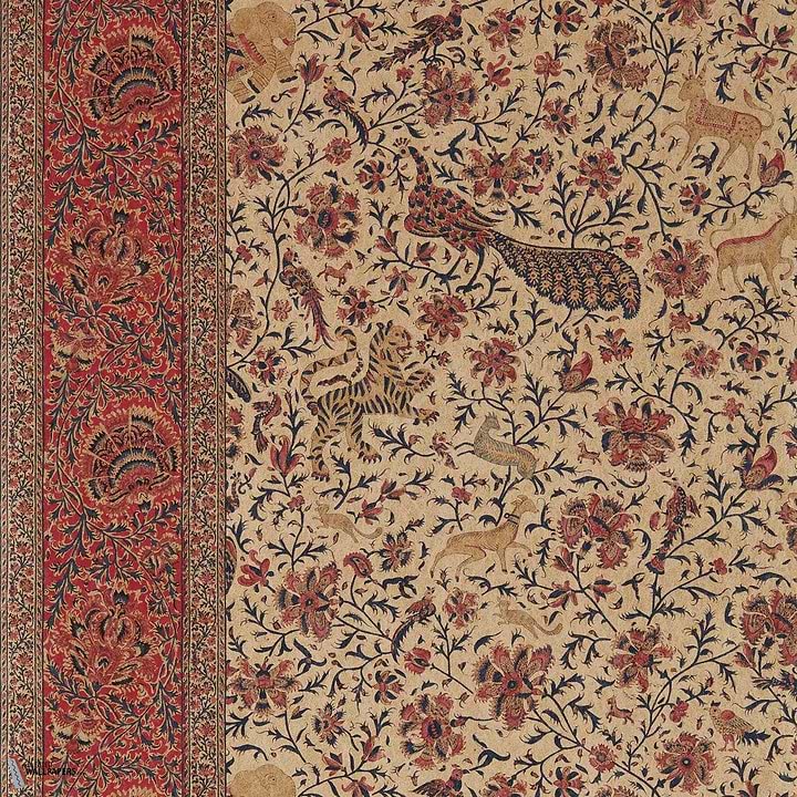 Mughal Menagerie Tapete-Zoffany-Indigo/madder-Paneel-Selected Wallpapers-Interiors