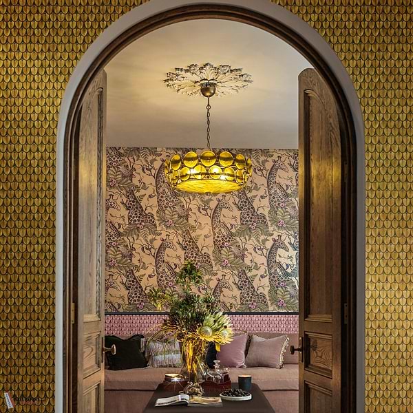 Narina wallpaper-Cole & Son-Selected Wallpapers-Interiors