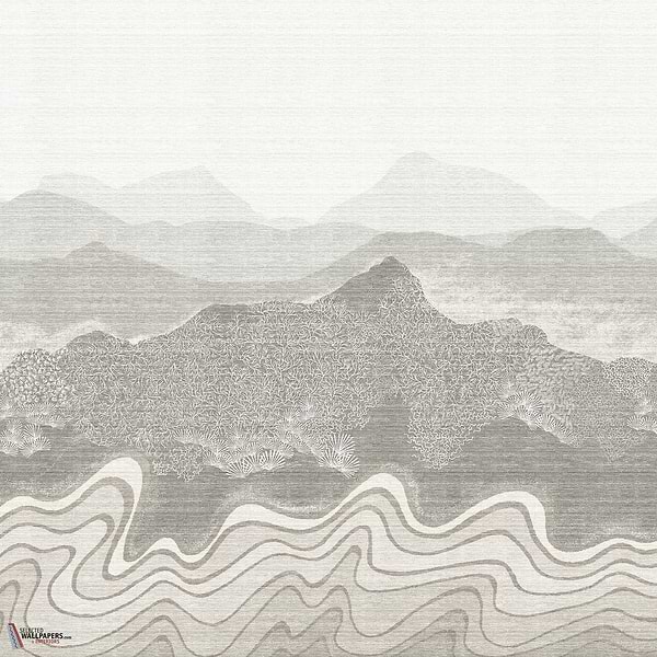 Nebula Tapete-Masureel-Silver-Paneel A-Selected-Wallpapers-Interiors