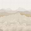 Nebula Tapete-Masureel-Gold-Paneel A-Selected-Wallpapers-Interiors
