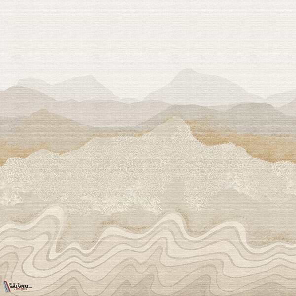 Nebula Tapete-Masureel-Gold-Paneel A-Selected-Wallpapers-Interiors