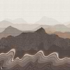Nebula Tapete-Masureel-Copper-Paneel A-Selected-Wallpapers-Interiors